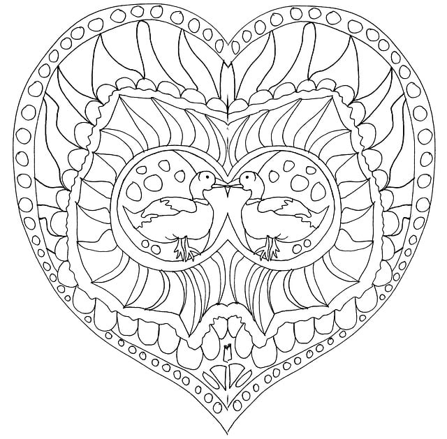 corazon para colorear