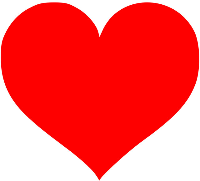 imagen de un corazon para colorear
