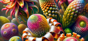 flores exoticas de colores vibrantes